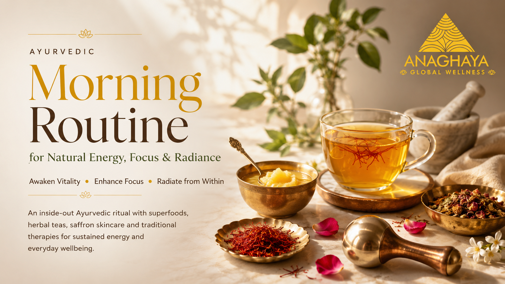 Ayurvedic Morning Routine for Natural Energy, Focus & Radiance