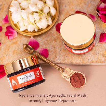 Anaghaya Illuminating Face Masque | A2 Ghee & Red Ochre Brightening Ubtan