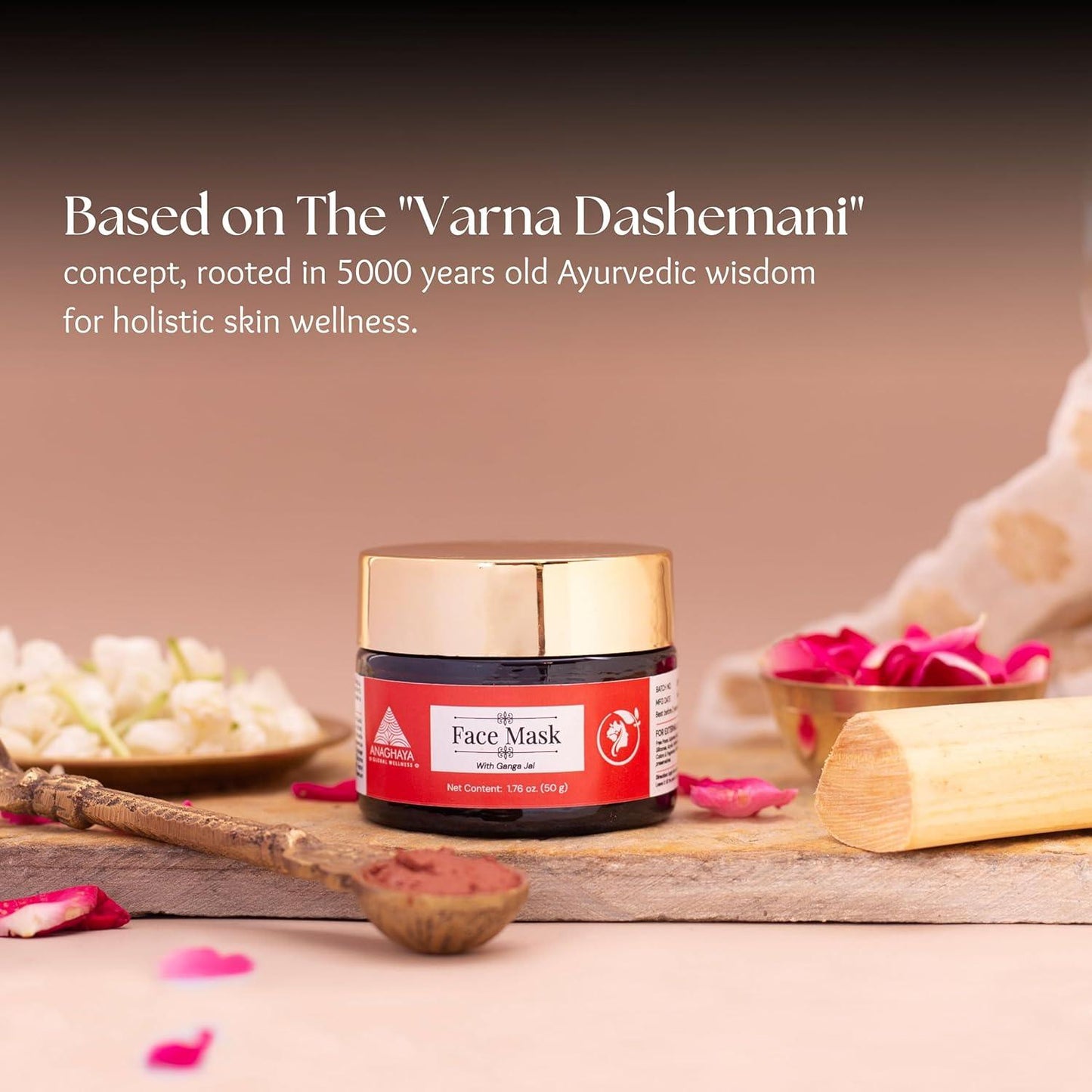 Anaghaya Illuminating Face Masque | A2 Ghee & Red Ochre Brightening Ubtan
