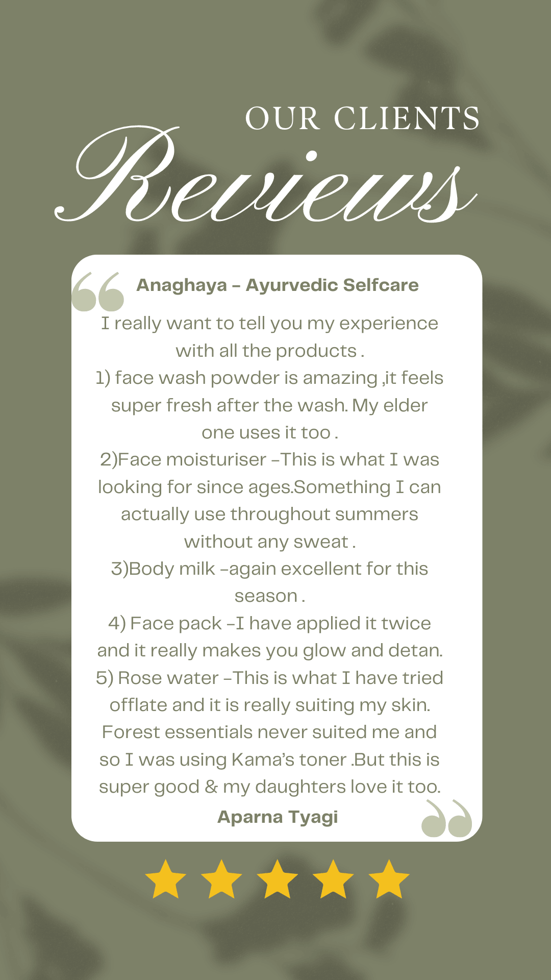 Anaghaya Face Moisturizer | Natural Ayurvedic Hydration for Glowing Skin