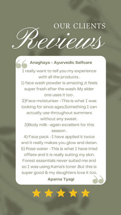 Anaghaya Face Moisturizer | Natural Ayurvedic Hydration for Glowing Skin