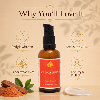 Anaghaya Face Moisturizer | Natural Ayurvedic Hydration for Glowing Skin