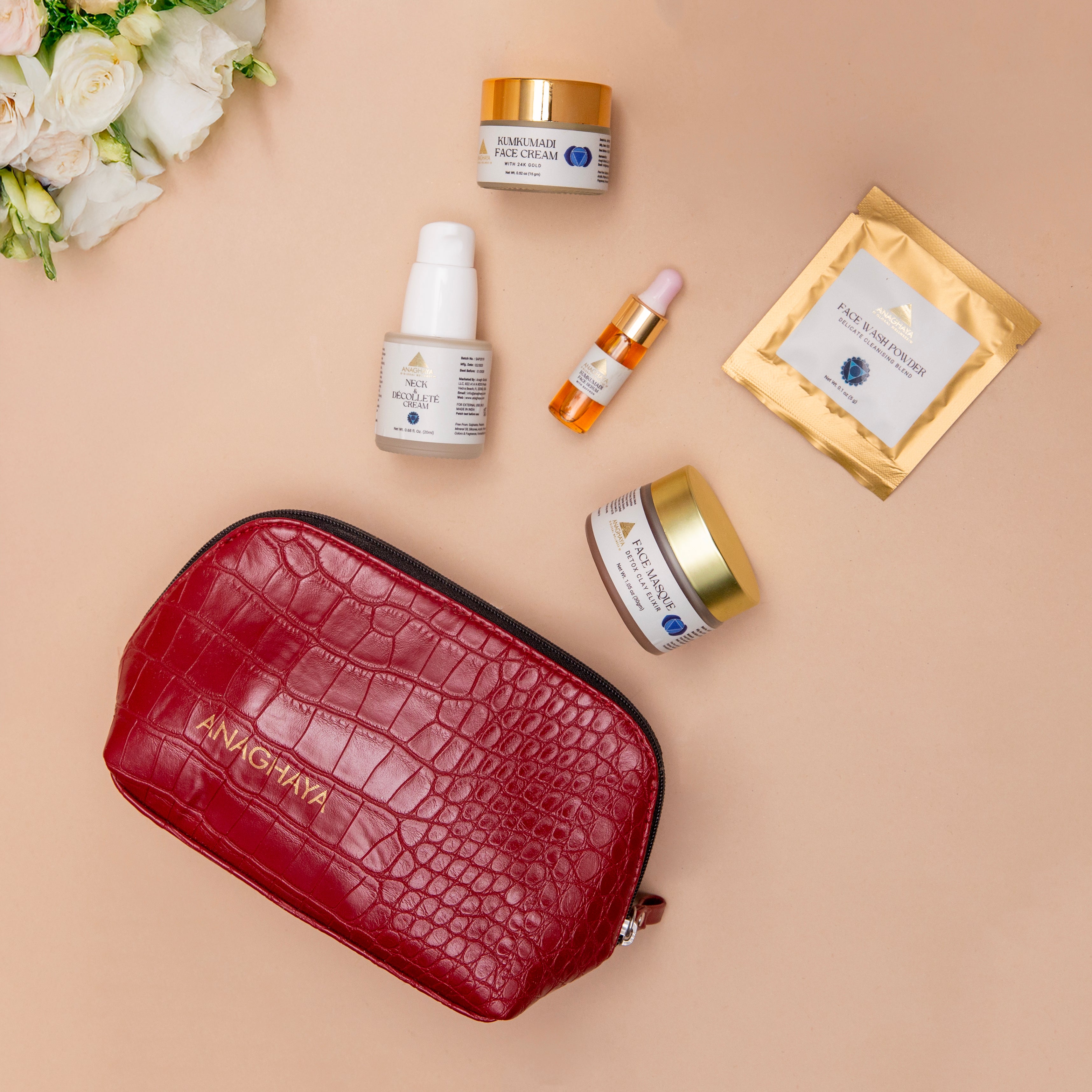 Anaghaya Travel Kit | Ayurvedic Skincare Essentials for On-the-Go