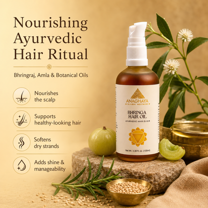 Anaghaya Bhringa Hair Oil with Bhringraj & Amla | Ayurvedic Hair Elixir