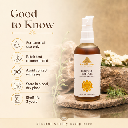 Anaghaya Bhringa Hair Oil with Bhringraj & Amla | Ayurvedic Hair Elixir