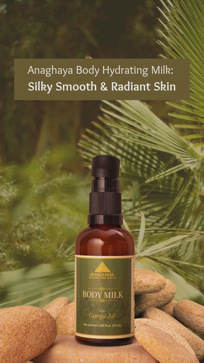 Anaghaya Ayurvedic Body Milk – Hydrating Lotion with A2 Ghee & Ganga Jal